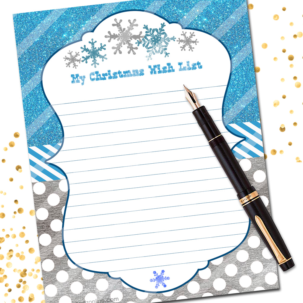 Christmas Wish List Snowflakes