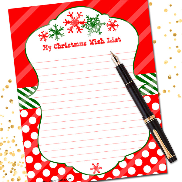 Christmas Wish List Dots
