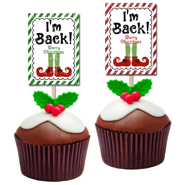 Elf Cupcake Toppers
