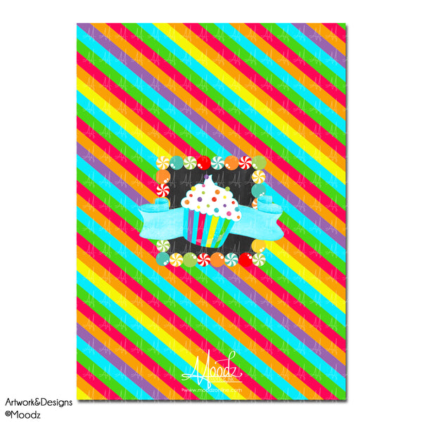 Candy Shoppe Cupcakes Chalkboard