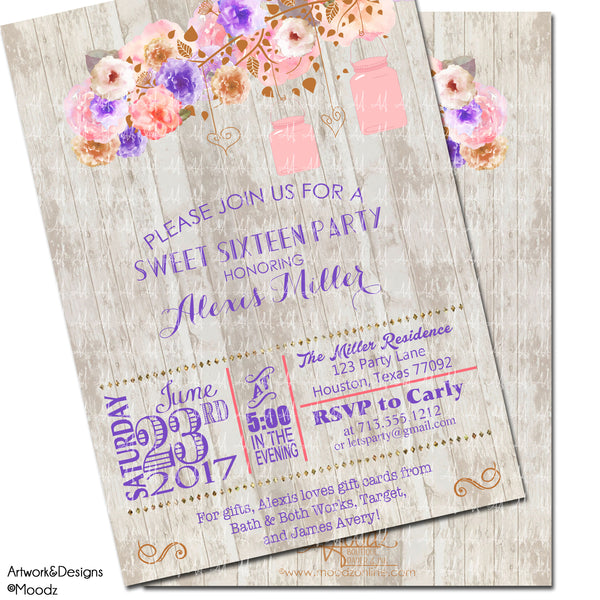 Rustic Wood Floral