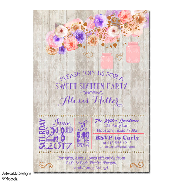 Rustic Wood Floral
