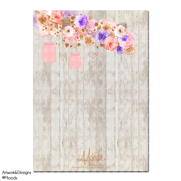 Rustic Wood Floral