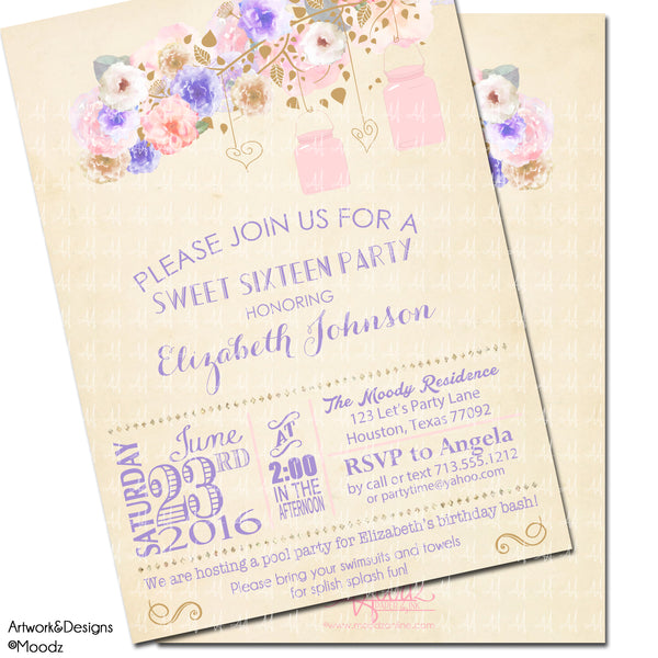Rustic Watercolor Floral
