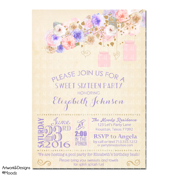 Rustic Watercolor Floral