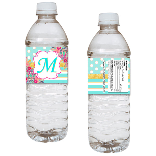 Water Bottle Label